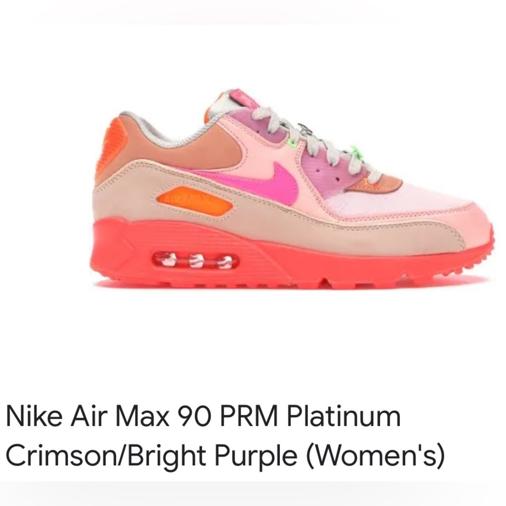 ISO Nike Air Max 90 “Bright Crimson/Pure Platinum” Women’s size 7.5. Please!!